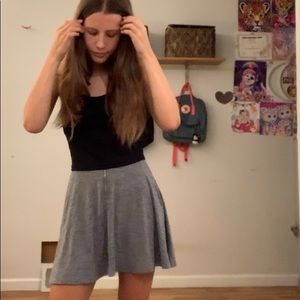 Grey skater skirt